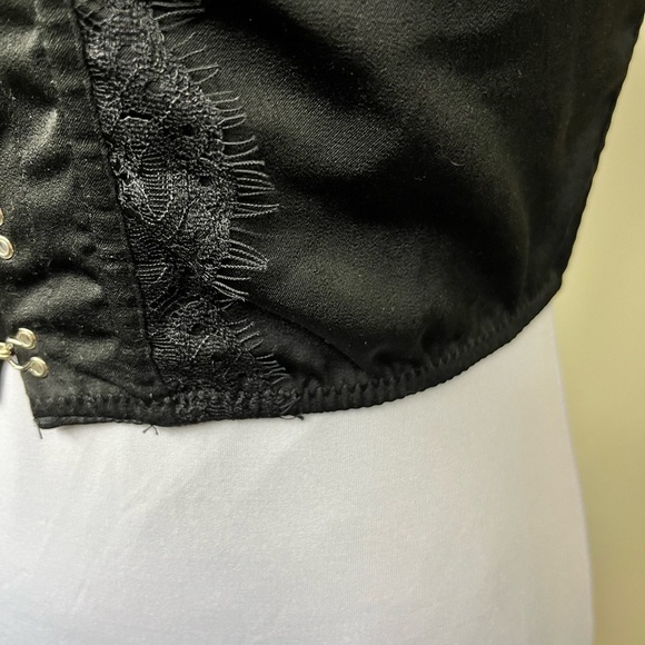 ASOS Corset Cami Lace Insert Adjustable Straps Elastic Bottom Hook-Eye Closure - Picture 5 of 12